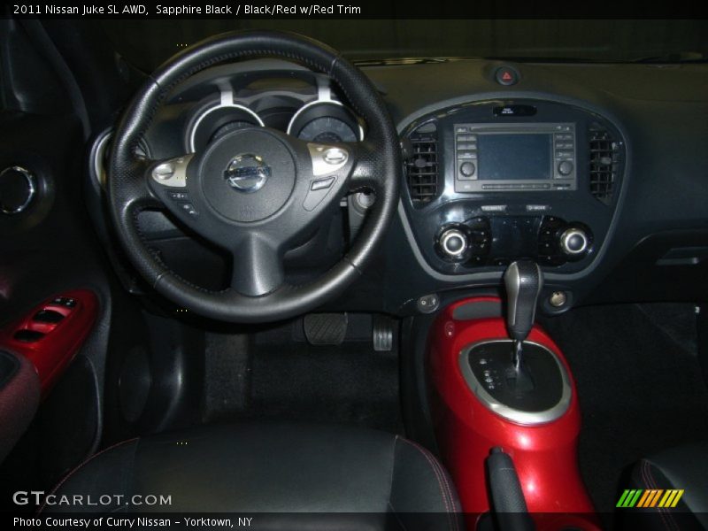 Sapphire Black / Black/Red w/Red Trim 2011 Nissan Juke SL AWD