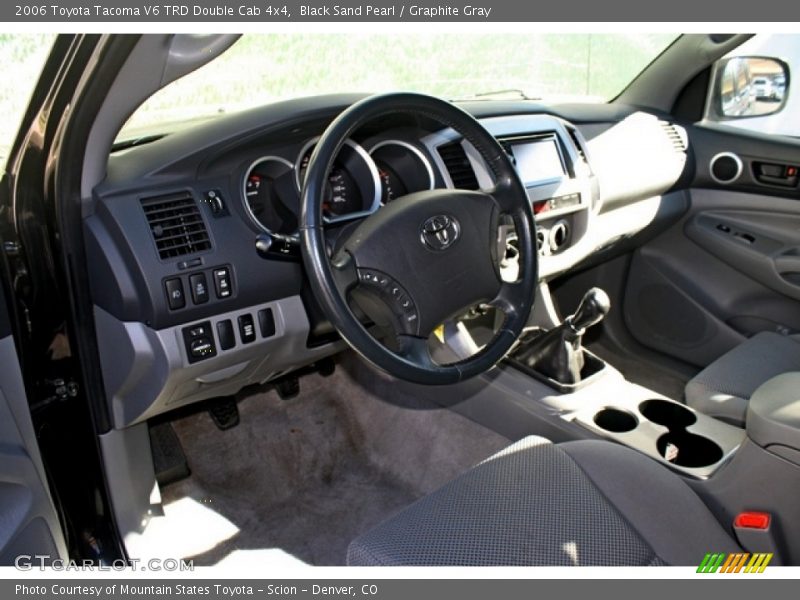 Black Sand Pearl / Graphite Gray 2006 Toyota Tacoma V6 TRD Double Cab 4x4