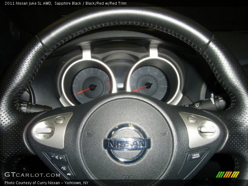 Sapphire Black / Black/Red w/Red Trim 2011 Nissan Juke SL AWD