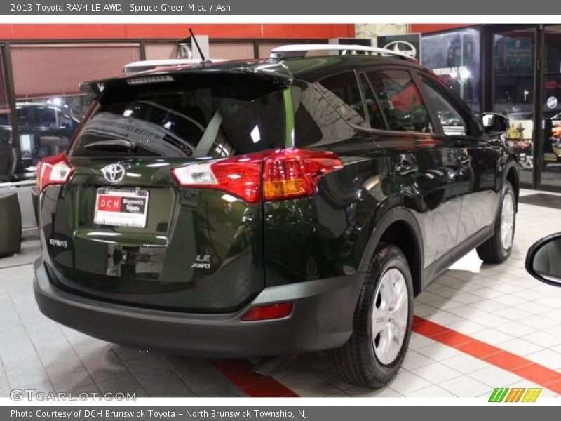 Spruce Green Mica / Ash 2013 Toyota RAV4 LE AWD