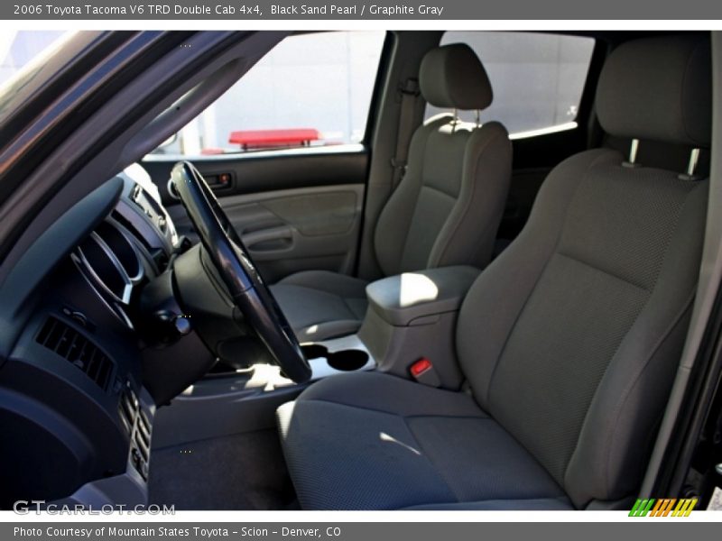Black Sand Pearl / Graphite Gray 2006 Toyota Tacoma V6 TRD Double Cab 4x4