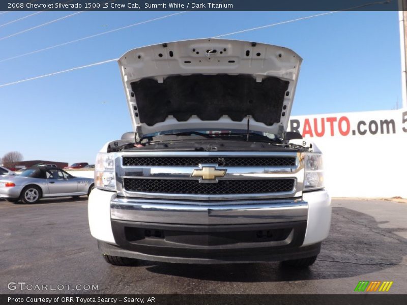 Summit White / Dark Titanium 2008 Chevrolet Silverado 1500 LS Crew Cab