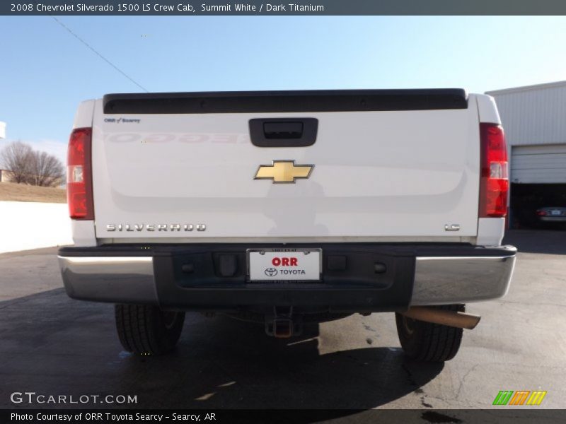 Summit White / Dark Titanium 2008 Chevrolet Silverado 1500 LS Crew Cab