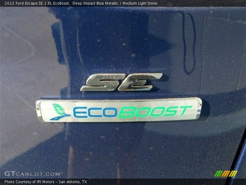 Deep Impact Blue Metallic / Medium Light Stone 2013 Ford Escape SE 1.6L EcoBoost