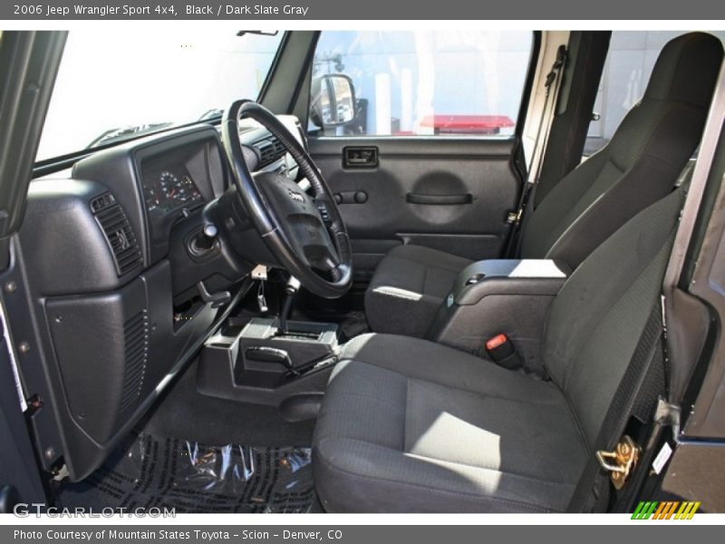 Front Seat of 2006 Wrangler Sport 4x4