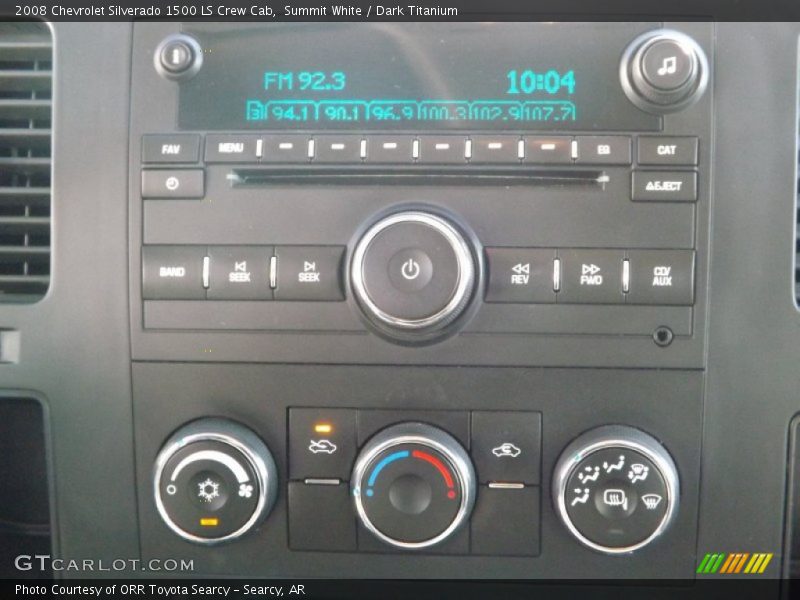 Summit White / Dark Titanium 2008 Chevrolet Silverado 1500 LS Crew Cab