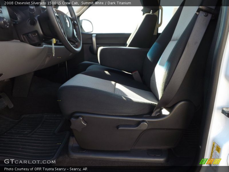 Summit White / Dark Titanium 2008 Chevrolet Silverado 1500 LS Crew Cab