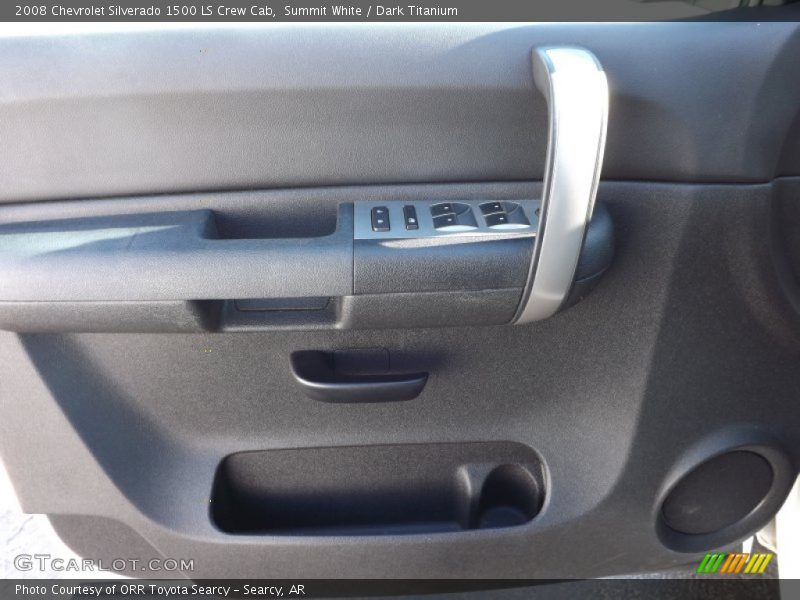 Summit White / Dark Titanium 2008 Chevrolet Silverado 1500 LS Crew Cab