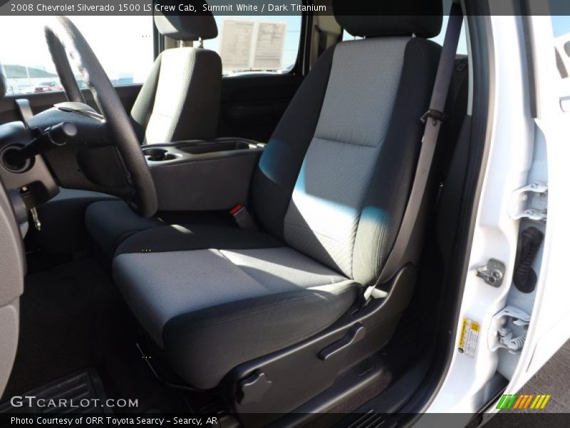 Summit White / Dark Titanium 2008 Chevrolet Silverado 1500 LS Crew Cab