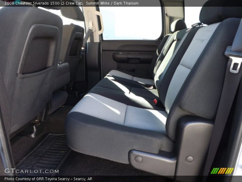 Summit White / Dark Titanium 2008 Chevrolet Silverado 1500 LS Crew Cab