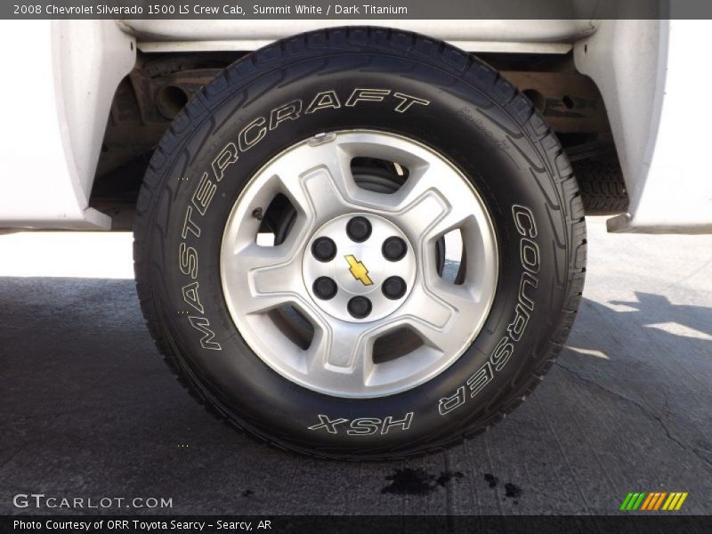Summit White / Dark Titanium 2008 Chevrolet Silverado 1500 LS Crew Cab
