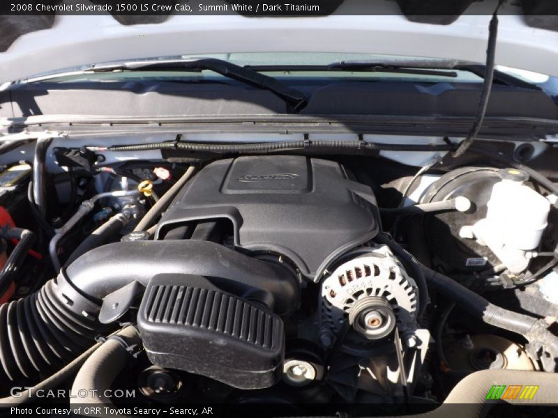Summit White / Dark Titanium 2008 Chevrolet Silverado 1500 LS Crew Cab