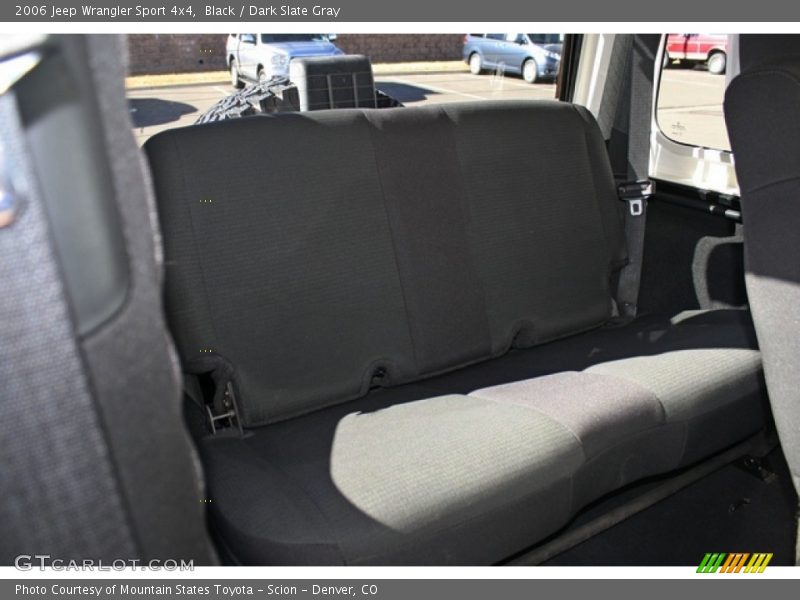 Rear Seat of 2006 Wrangler Sport 4x4