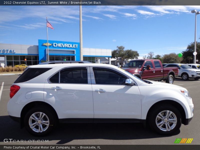 Summit White / Brownstone/Jet Black 2012 Chevrolet Equinox LTZ