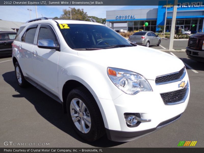Summit White / Brownstone/Jet Black 2012 Chevrolet Equinox LTZ