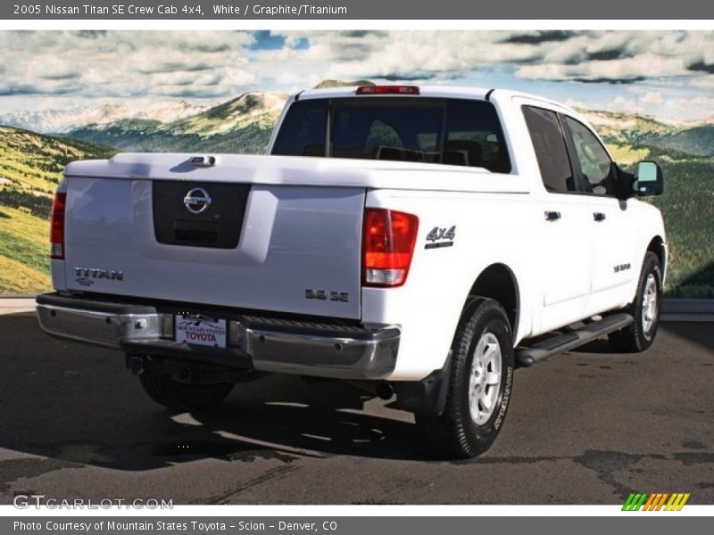 White / Graphite/Titanium 2005 Nissan Titan SE Crew Cab 4x4