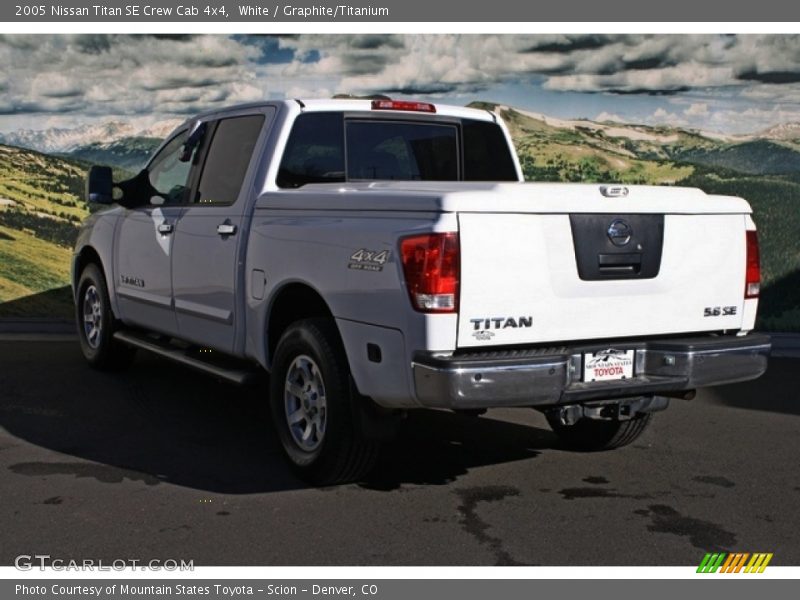 White / Graphite/Titanium 2005 Nissan Titan SE Crew Cab 4x4