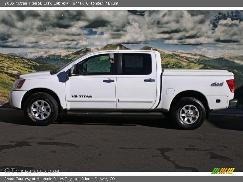White / Graphite/Titanium 2005 Nissan Titan SE Crew Cab 4x4