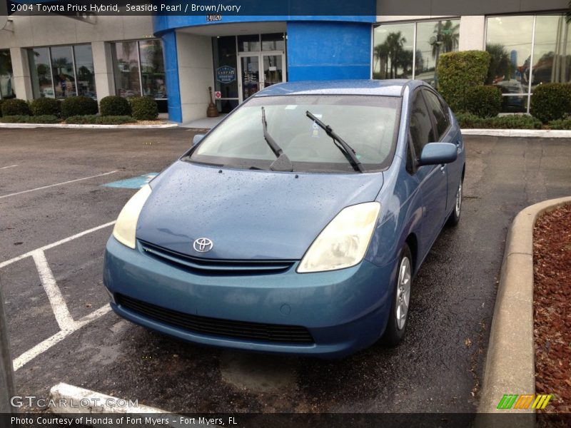 Seaside Pearl / Brown/Ivory 2004 Toyota Prius Hybrid