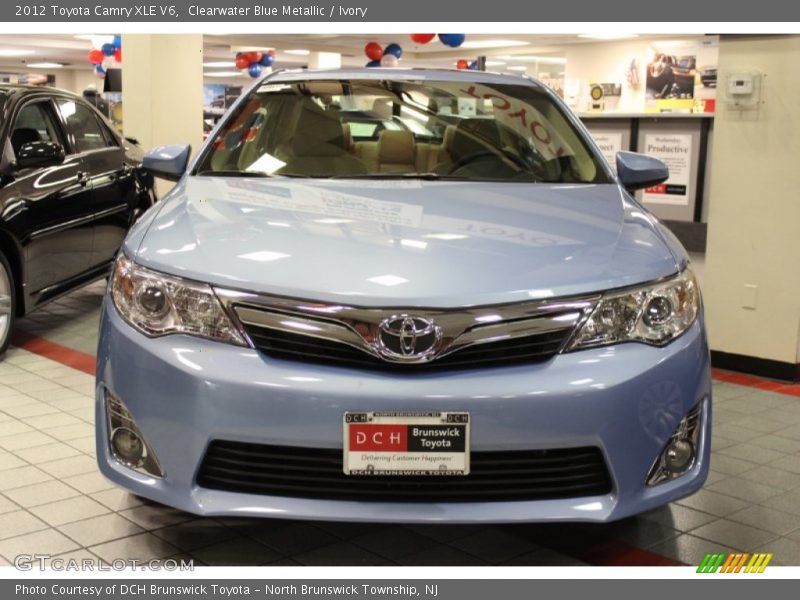 Clearwater Blue Metallic / Ivory 2012 Toyota Camry XLE V6