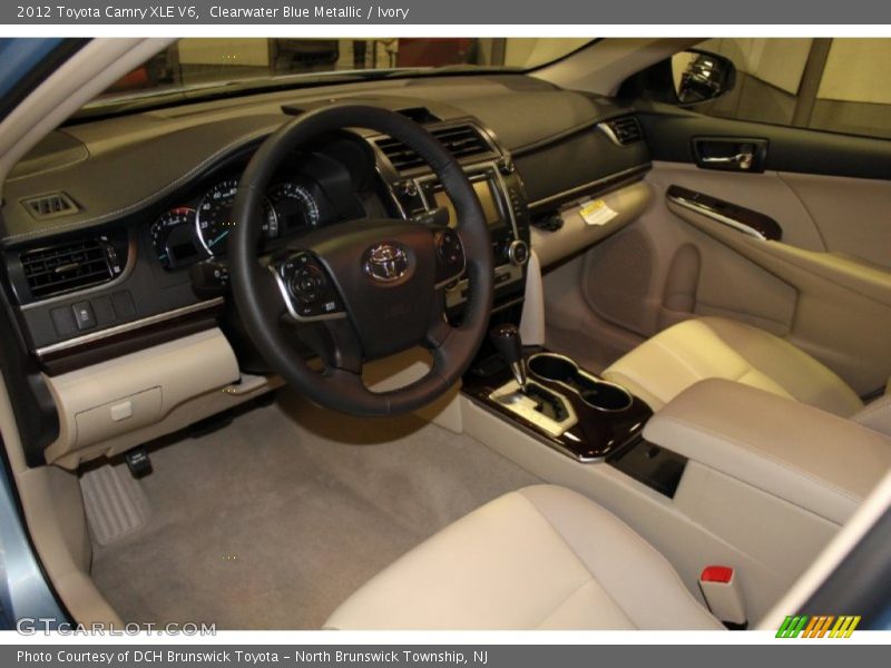 Clearwater Blue Metallic / Ivory 2012 Toyota Camry XLE V6