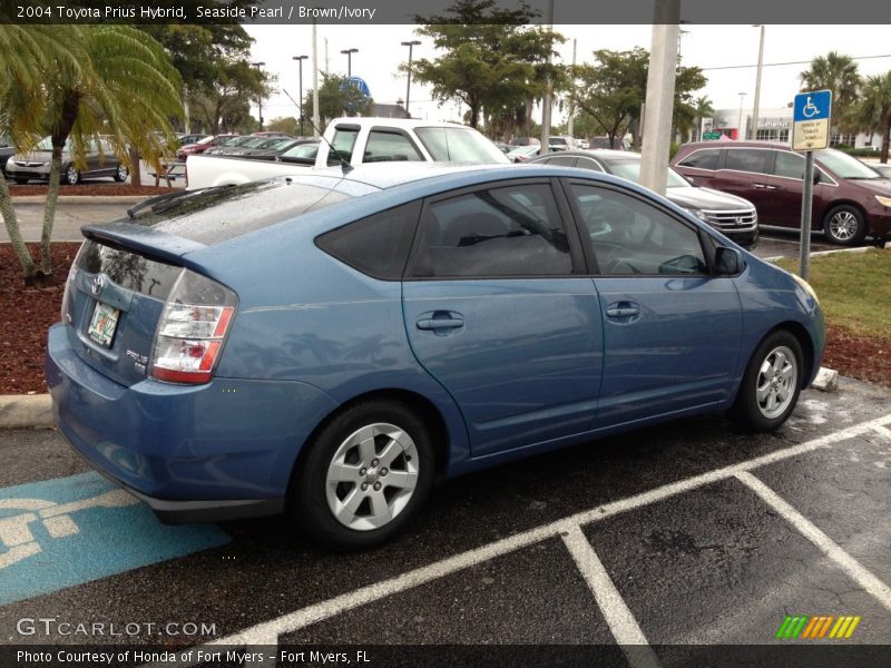 Seaside Pearl / Brown/Ivory 2004 Toyota Prius Hybrid