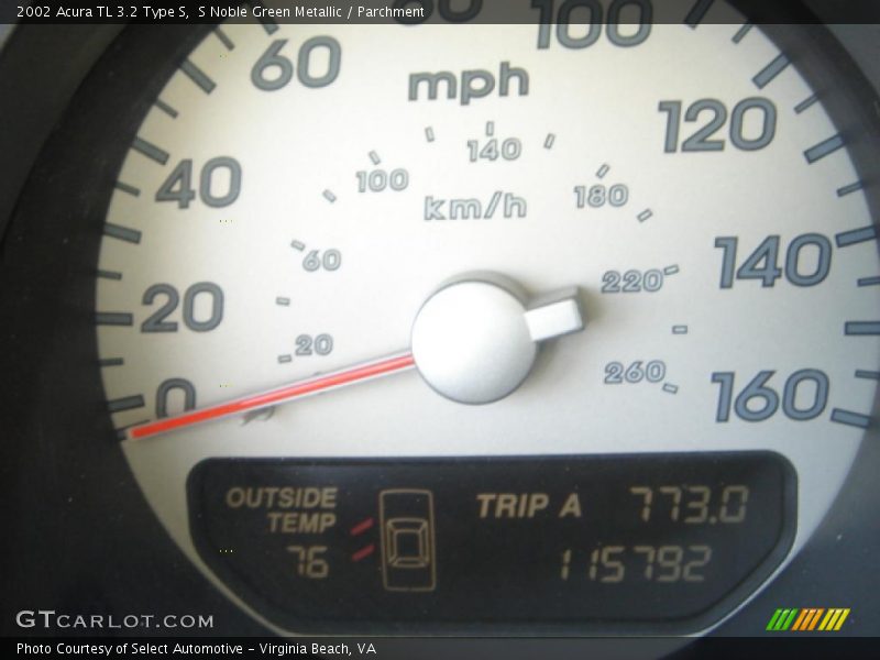 S Noble Green Metallic / Parchment 2002 Acura TL 3.2 Type S
