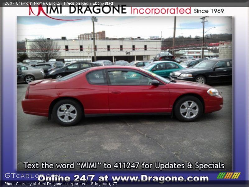 Precision Red / Ebony Black 2007 Chevrolet Monte Carlo LS