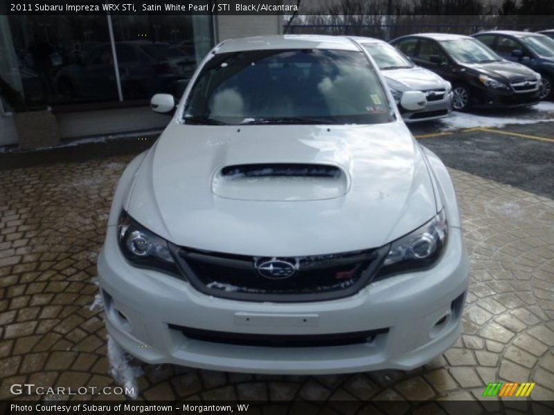 Satin White Pearl / STI  Black/Alcantara 2011 Subaru Impreza WRX STi