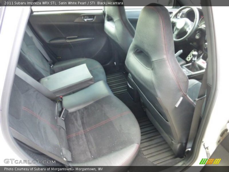 Rear Seat of 2011 Impreza WRX STi