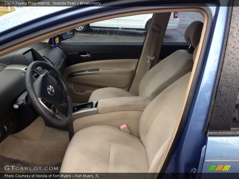 Seaside Pearl / Brown/Ivory 2004 Toyota Prius Hybrid