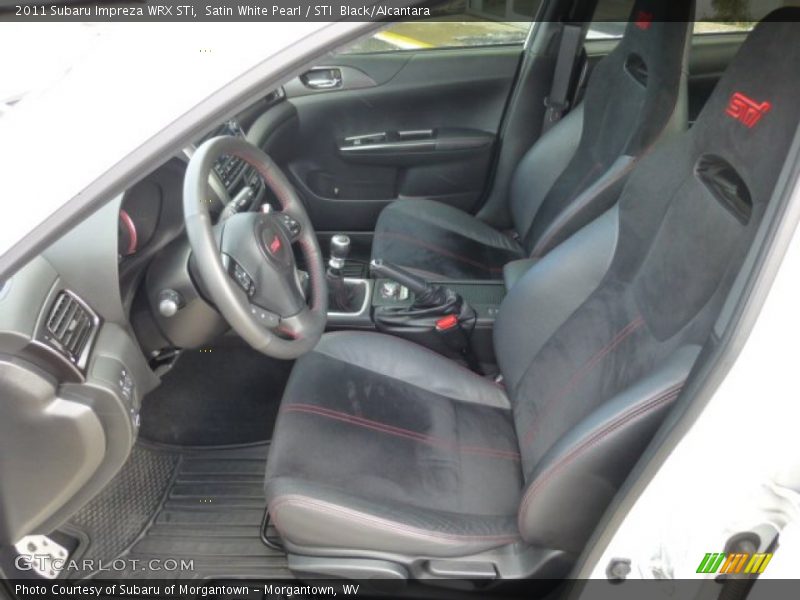 Front Seat of 2011 Impreza WRX STi