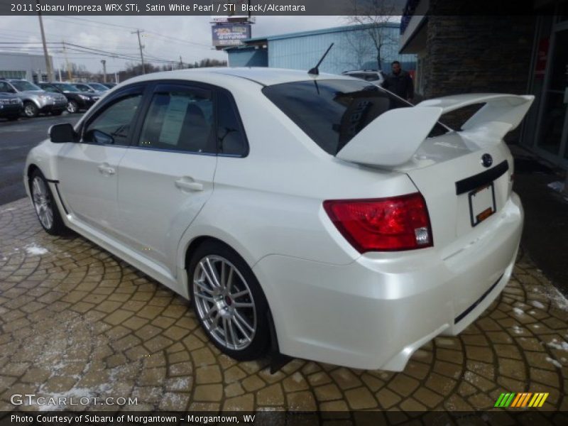Satin White Pearl / STI  Black/Alcantara 2011 Subaru Impreza WRX STi