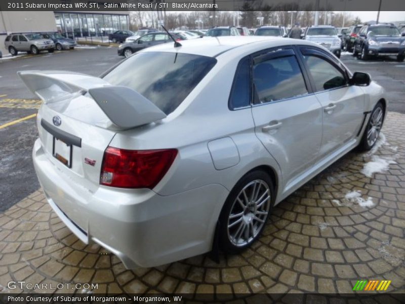 Satin White Pearl / STI  Black/Alcantara 2011 Subaru Impreza WRX STi