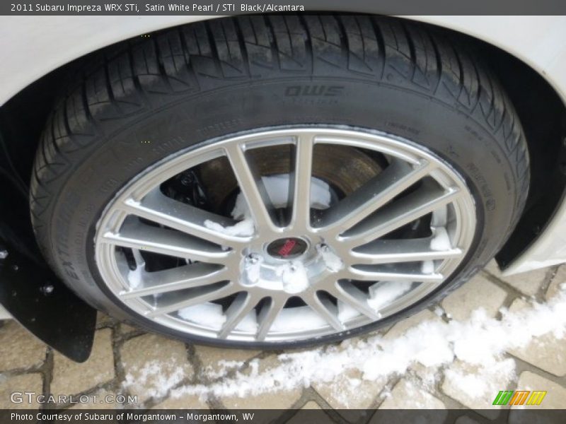 Satin White Pearl / STI  Black/Alcantara 2011 Subaru Impreza WRX STi