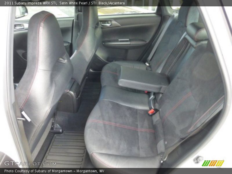 Rear Seat of 2011 Impreza WRX STi