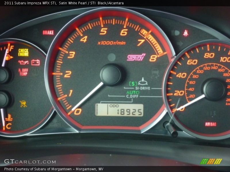  2011 Impreza WRX STi WRX STi Gauges