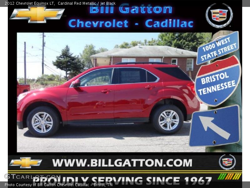 Cardinal Red Metallic / Jet Black 2012 Chevrolet Equinox LT