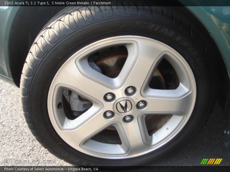 S Noble Green Metallic / Parchment 2002 Acura TL 3.2 Type S