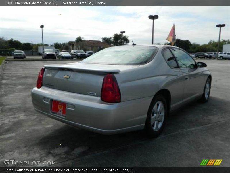 Silverstone Metallic / Ebony 2006 Chevrolet Monte Carlo LT