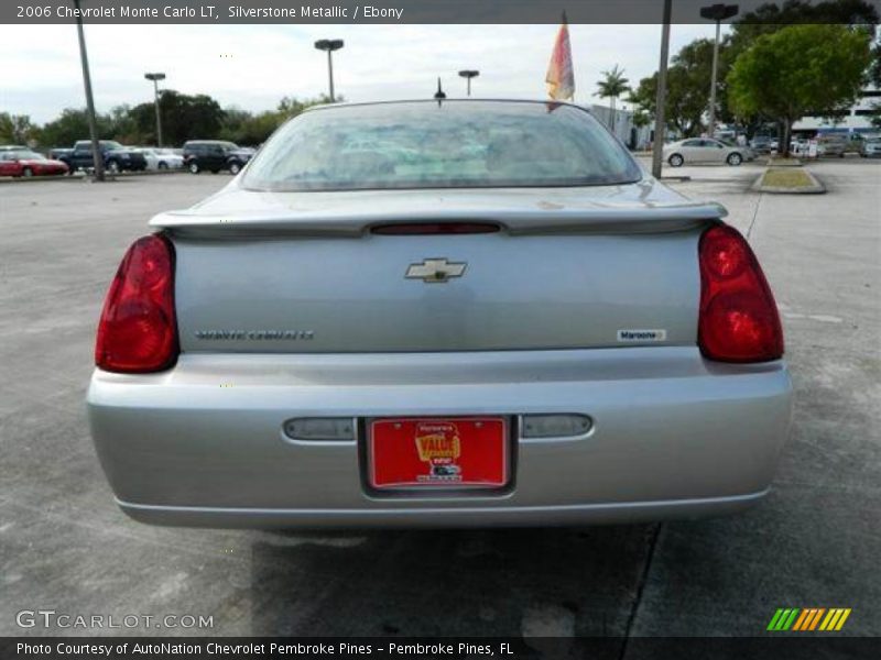 Silverstone Metallic / Ebony 2006 Chevrolet Monte Carlo LT