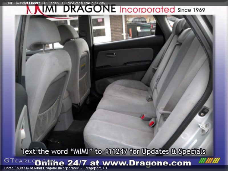 QuickSilver Metallic / Gray 2008 Hyundai Elantra GLS Sedan