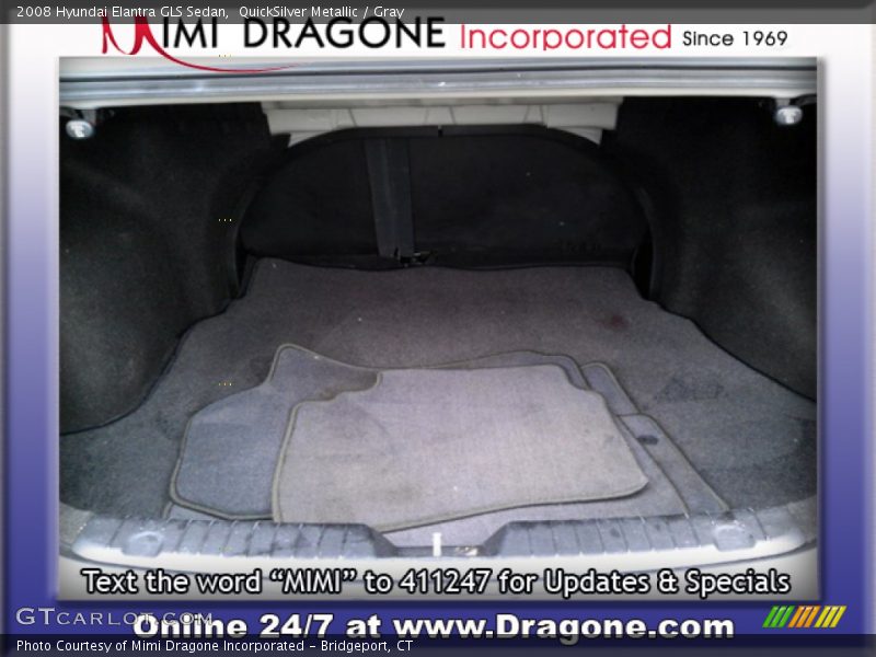 QuickSilver Metallic / Gray 2008 Hyundai Elantra GLS Sedan