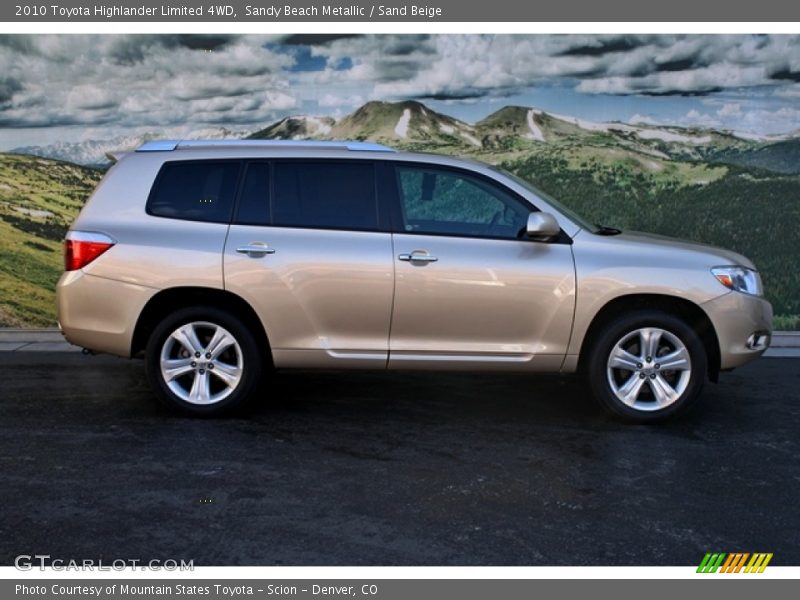 Sandy Beach Metallic / Sand Beige 2010 Toyota Highlander Limited 4WD