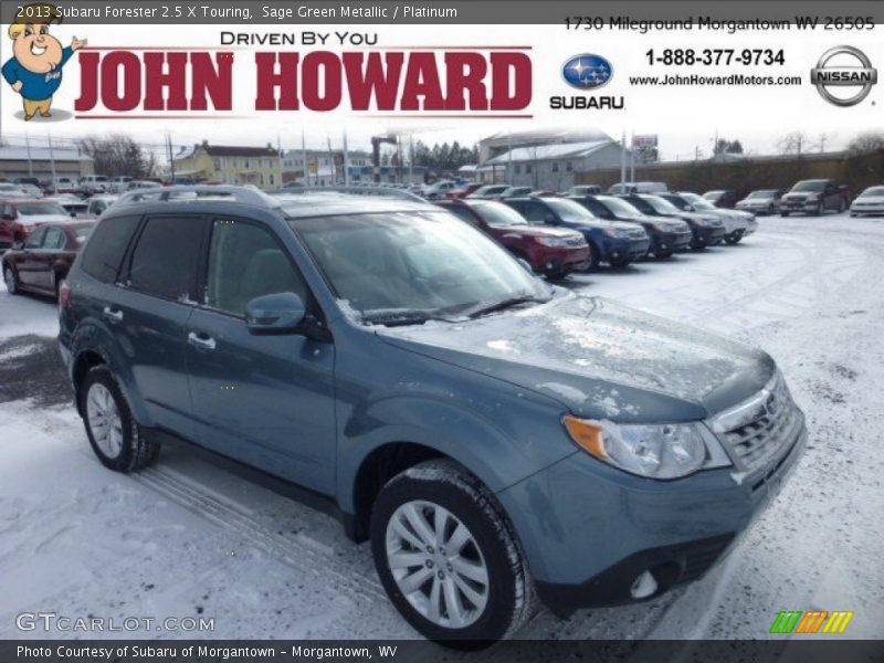 Sage Green Metallic / Platinum 2013 Subaru Forester 2.5 X Touring
