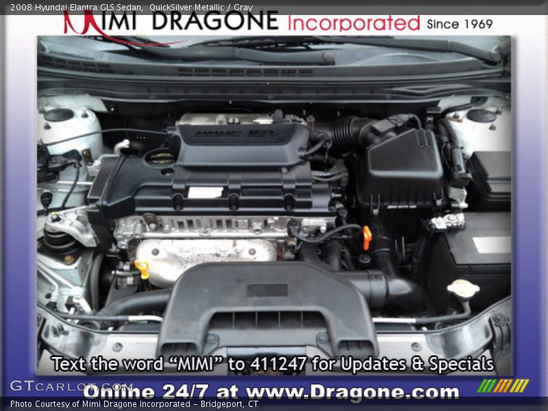 QuickSilver Metallic / Gray 2008 Hyundai Elantra GLS Sedan