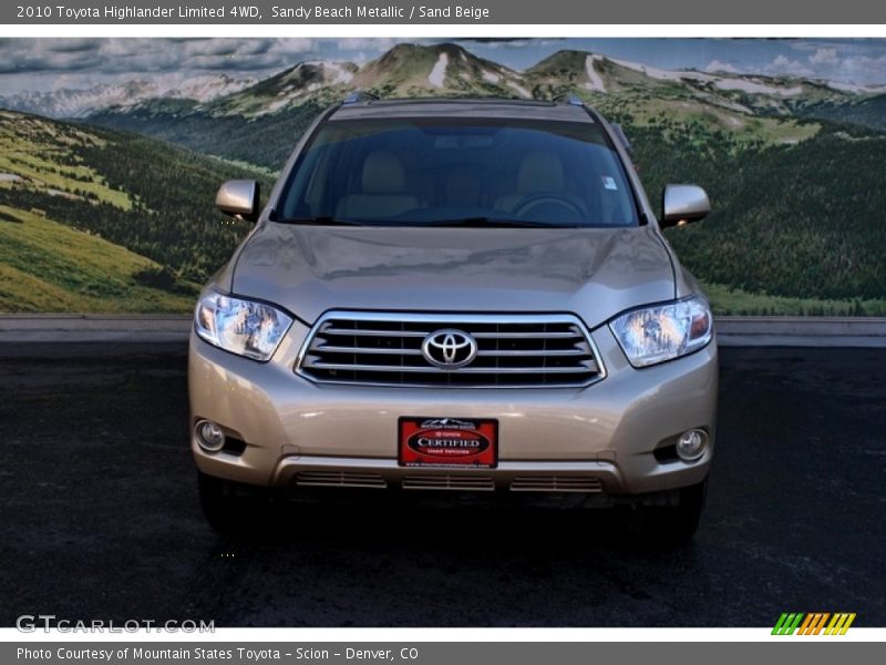Sandy Beach Metallic / Sand Beige 2010 Toyota Highlander Limited 4WD