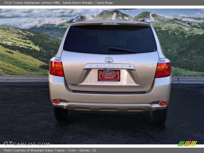 Sandy Beach Metallic / Sand Beige 2010 Toyota Highlander Limited 4WD