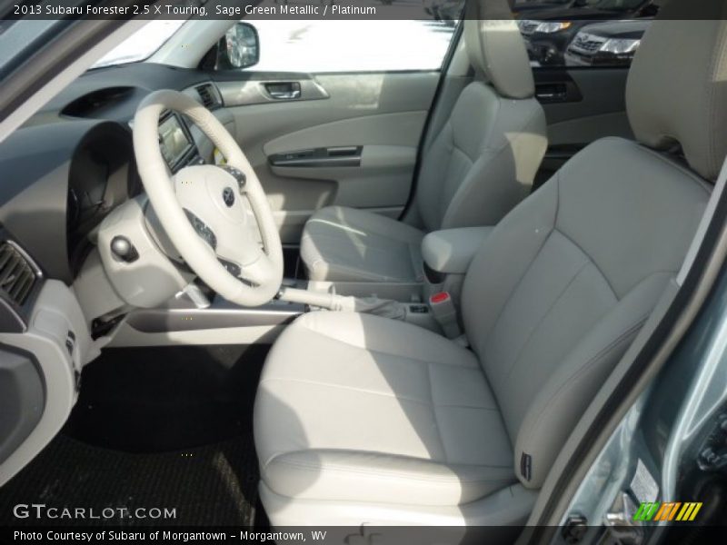 Sage Green Metallic / Platinum 2013 Subaru Forester 2.5 X Touring