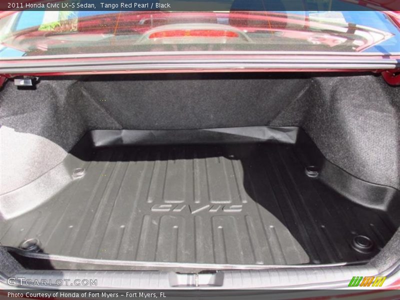 Tango Red Pearl / Black 2011 Honda Civic LX-S Sedan